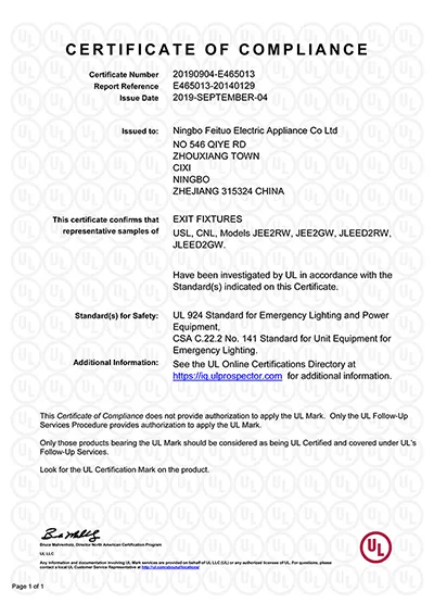 Certificación UL