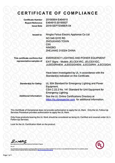Certificación UL