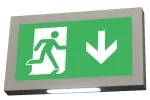 Señal de salida de emergencia LED de instalación múltiple con carcasa plástica, LE2915