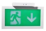 Señal de salida de emergencia LED de instalación múltiple con carcasa plástica, LE2915