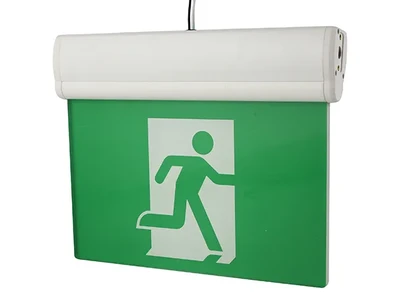 Señal de salida de emergencia LED de aluminio, JELRM